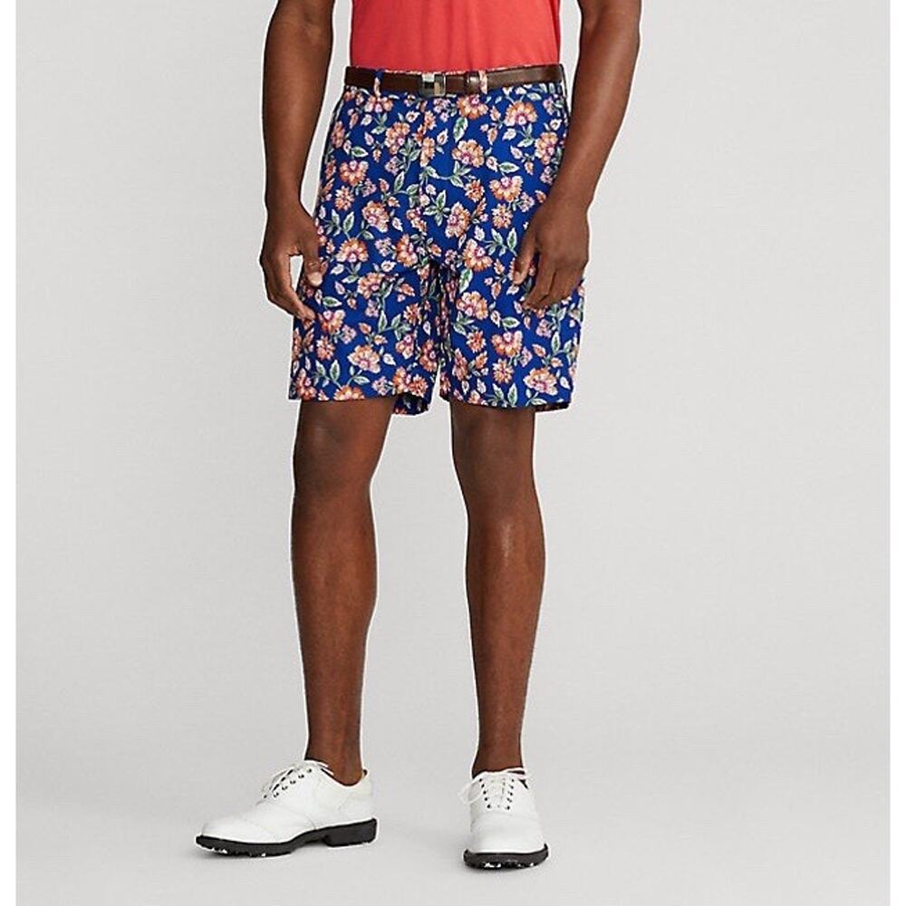 Ralph Lauren RLX Mens 30 Blue Floral Classic Fit Golf Shorts NEW!
